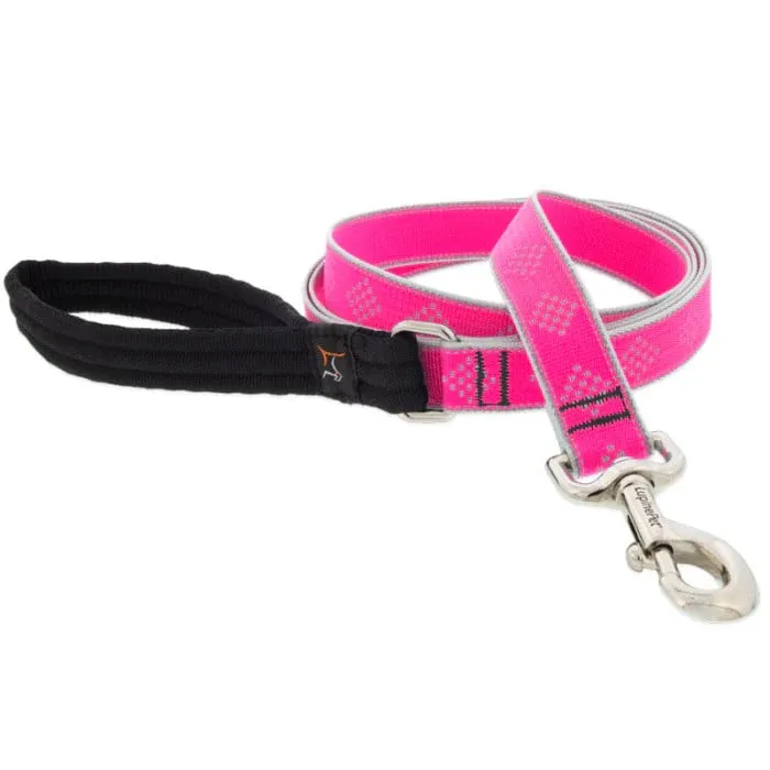 Lupine 1 Inch Pink Diamond Leash 6 Foot