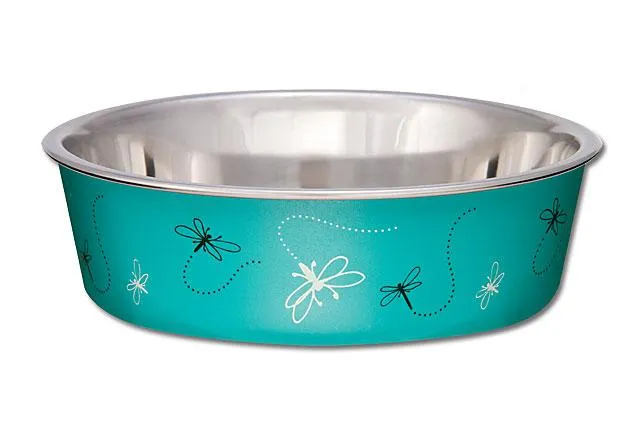 Bella Bowl Designer Dragonfly Trq Md 6.75" 28-oz