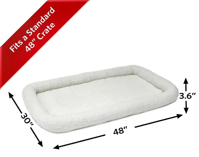 Midwest Quiet Time Pet Bed 48"x30" Sheepskin