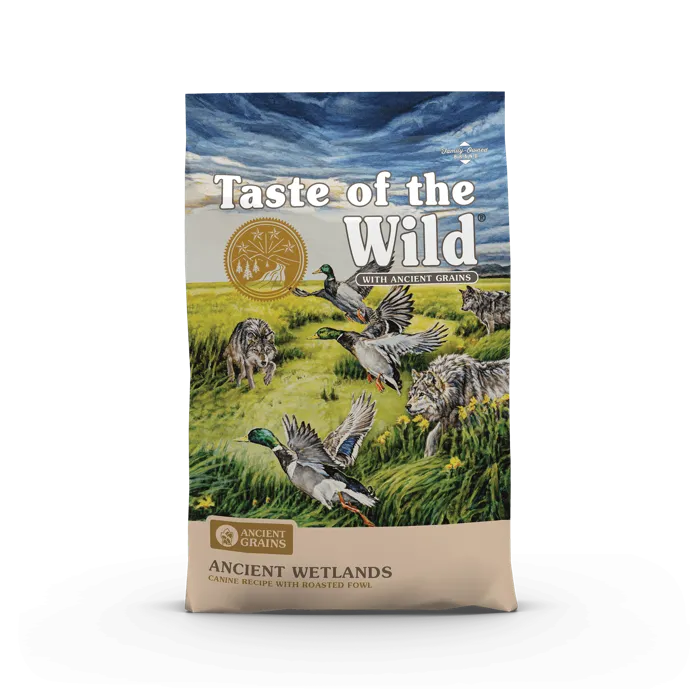 Ancient Wetlands Roasted Fowl & Ancient Grain Recipe Dry Dog Food 14-lb