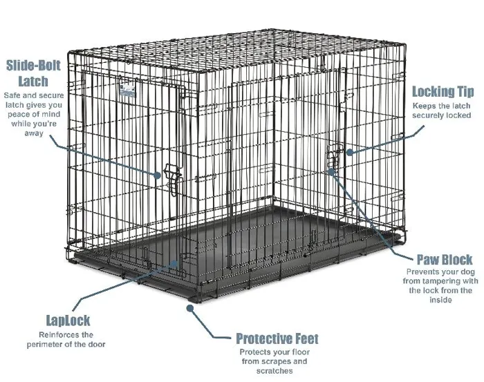 Midwest Contour Crate Double Door 42"