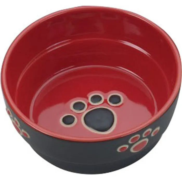 Fresco Dog Dish Red 5"