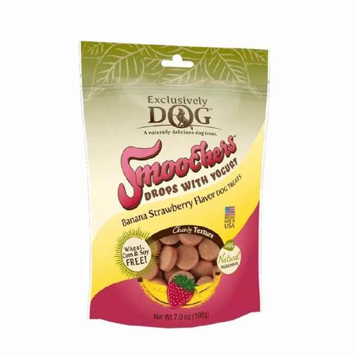 Smoochers Drops W/yogurt Dog Treats Banana 7 Oz