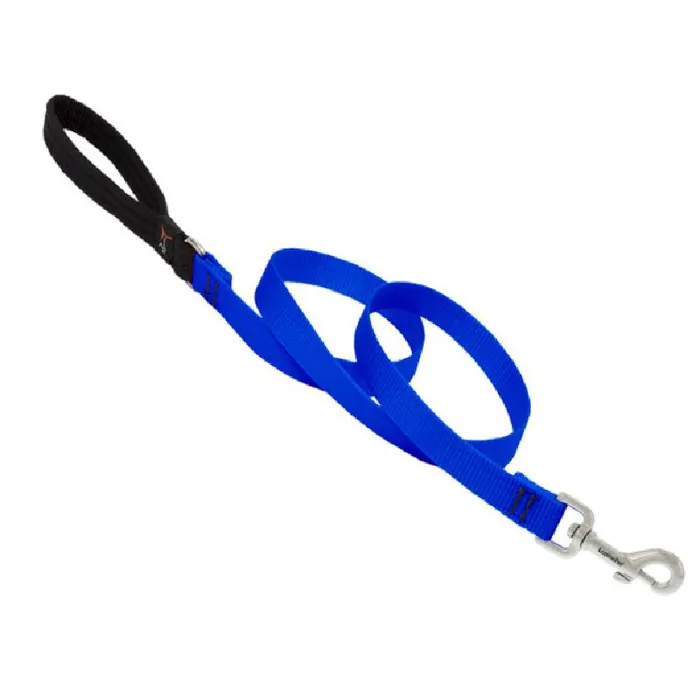 Lupine Dog Leash - Solids Blue "4 X 3/4"