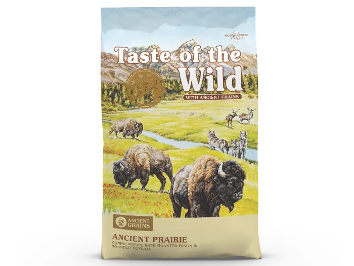 Ancient Prairie Roasted Bison, Roasted Venison & Ancient Grain Recipe Dry Dog Food 28-lb