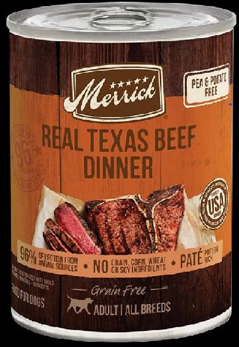 Merrick Grain Free Dog Texas Beef 12.7-oz