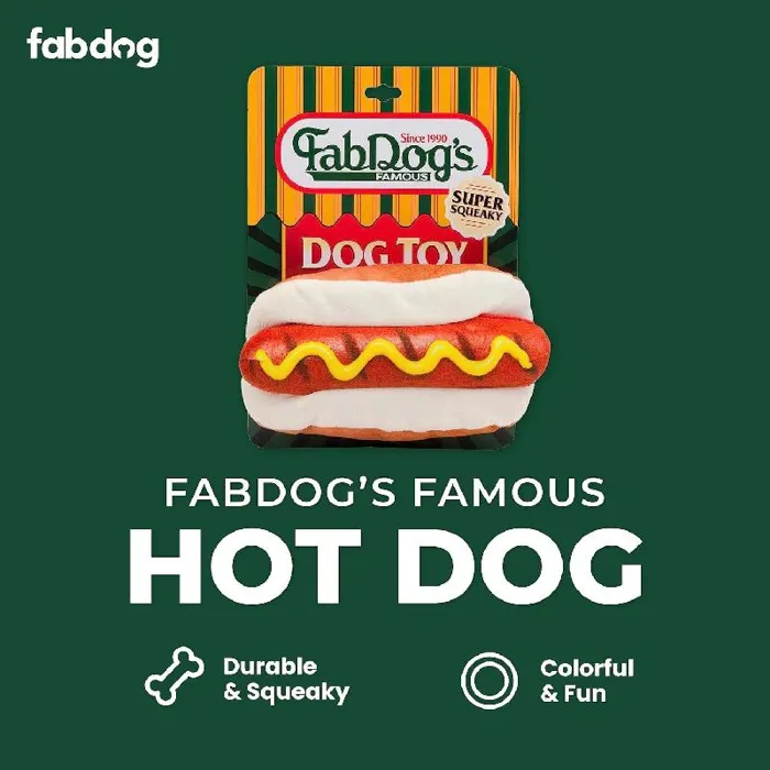 Fab Dog Fast Foodies Hot Dog Toy