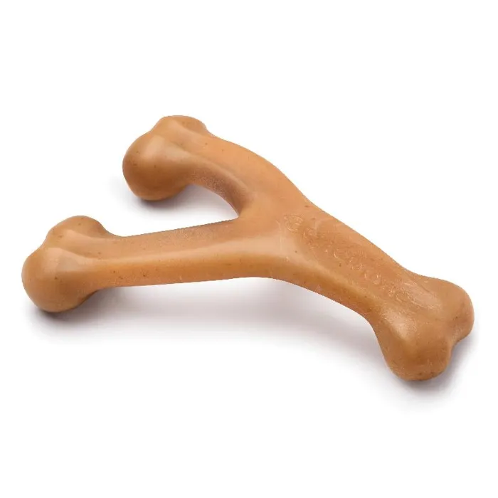 Benebone Rotisserie Chicken Flavored Wishbone Dog Chew Toy Large