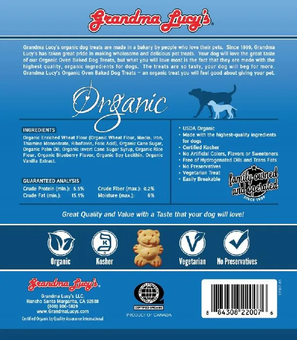 Grandma Lucy Organic Blueberry Treat 14 Oz