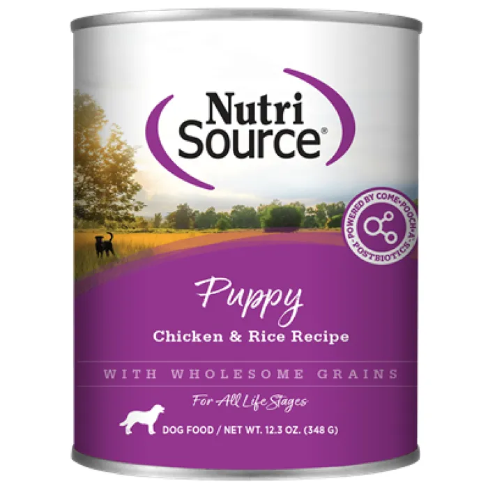 Nutrisource Wet Puppy Chicken & Rice Recipe With Wholesome Grains 12.3-oz