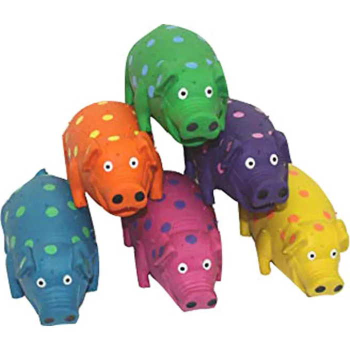 Multipet Latex Globlets Pig Toy 9"