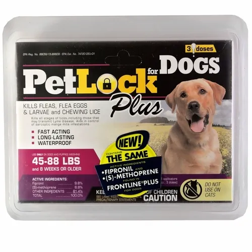 Pet Lock Plus Large Dog 45-88 Lbs 3 Pk