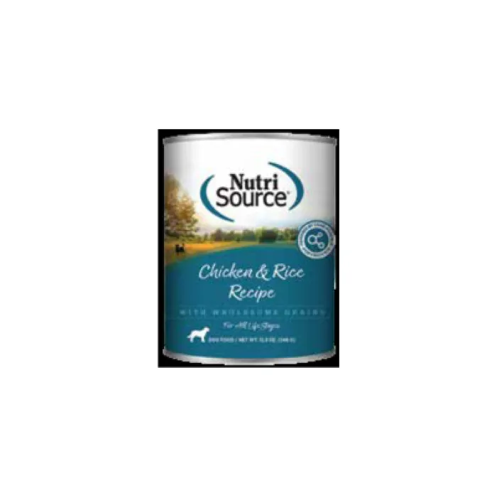 Nutri Source Adult Chicken & Rice Canned Dog Food 13-oz