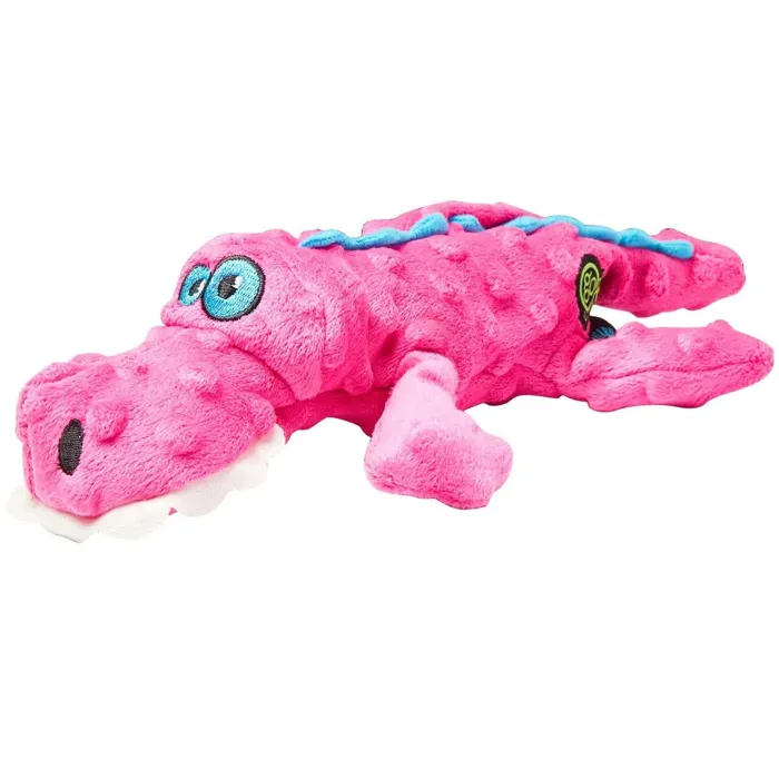 Godog Gator Pink Large Dog Toy