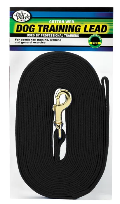 Cotton Web 5/8" Training Lead 30 Ft - Black
