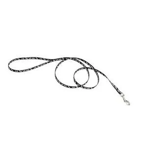 Dog Leash - Black Bones 3/8" X 06'
