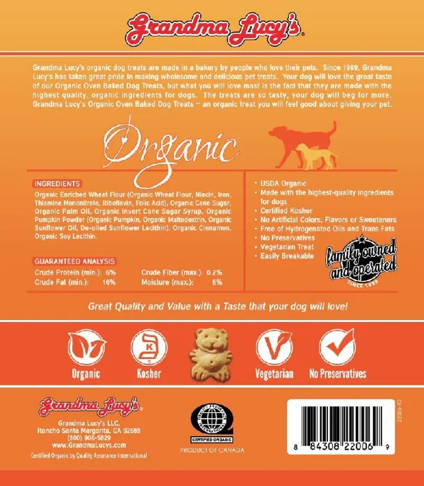 Grandma Lucy Organic Pumpkin Treat 14 Oz