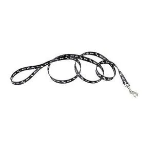Dog Leash - Black Bones 1" X 06'