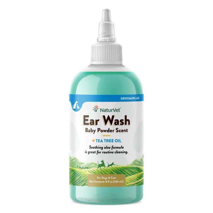 Naturvet Ear Wash W/ Tea Tree Oil 8-oz