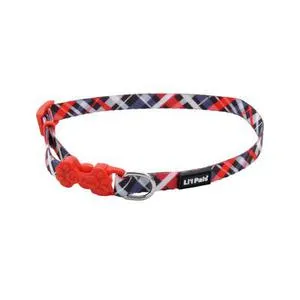 Adjustable Patterned Red/grey Plaid 3/8"x06"-08"