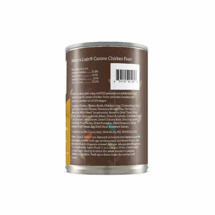 Nature's Logic Dog Gf Chicken Pate Can 13.2-oz