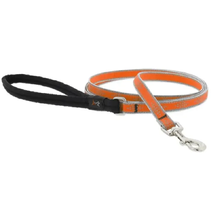 1/2' Orange Diamond Leash 4 Foot
