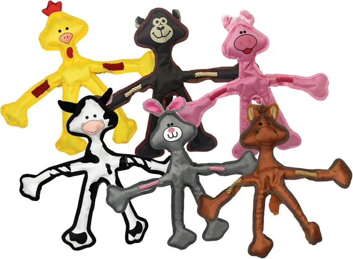 Multipet Toy Skele-rope Animals
