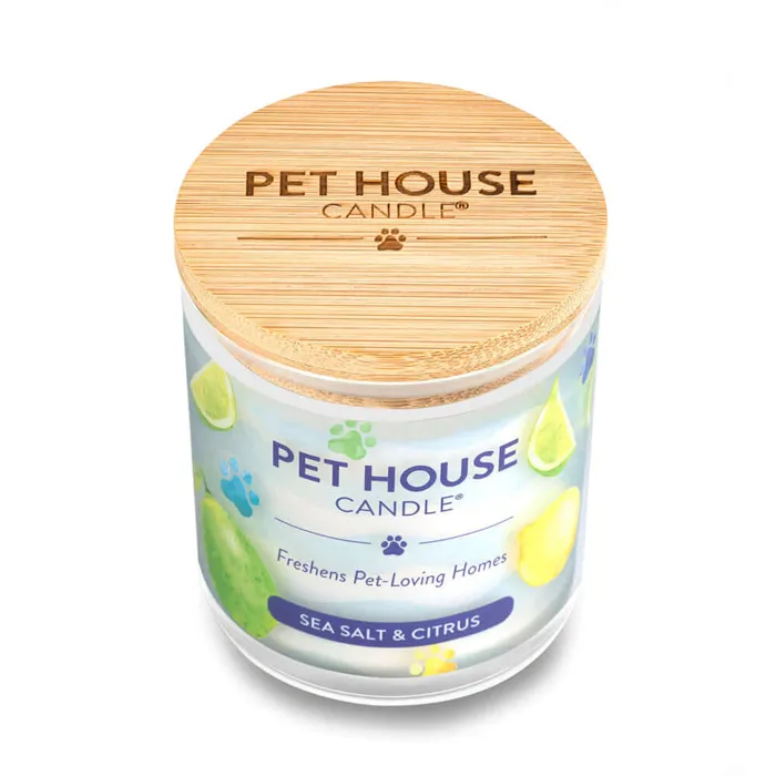 Pet House Sea Salt & Citrus 9-oz candle top view