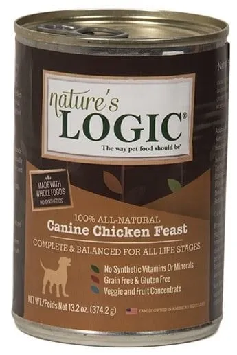 Nature's Logic Dog Gf Chicken Pate Can 13.2-oz
