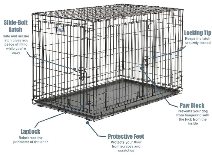 Midwest Contour Crate Double Door 48"
