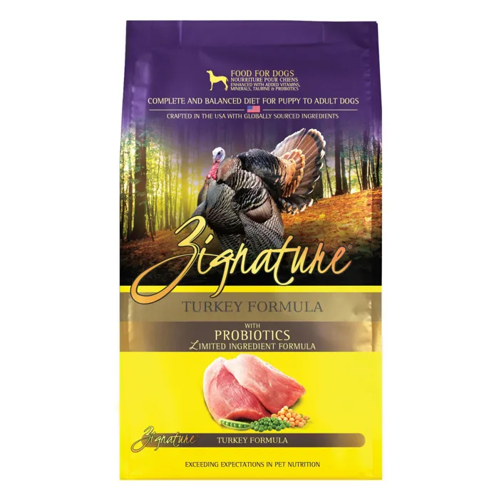 Zignature Turkey Dry Kibble Dog Food 25-lbs
