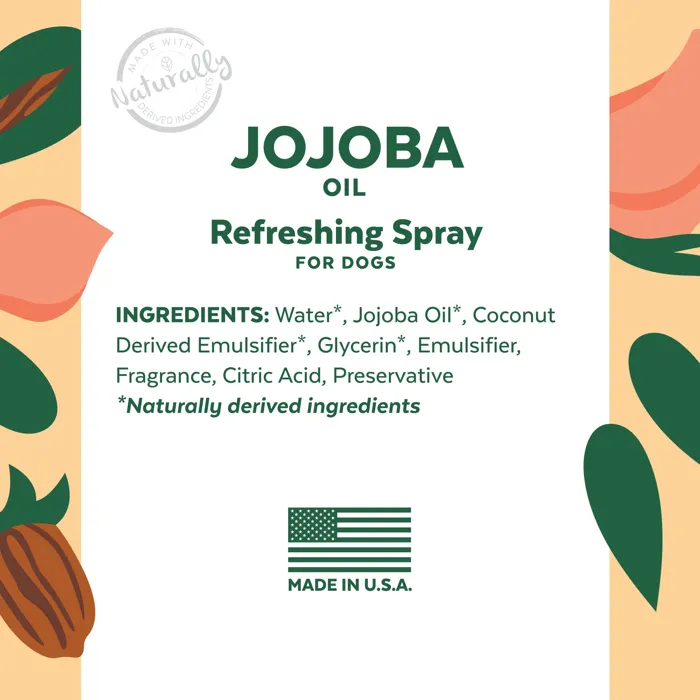 Tropiclean Essentials Jojoba Oil Refreshing Spray For Dogs, 8-oz